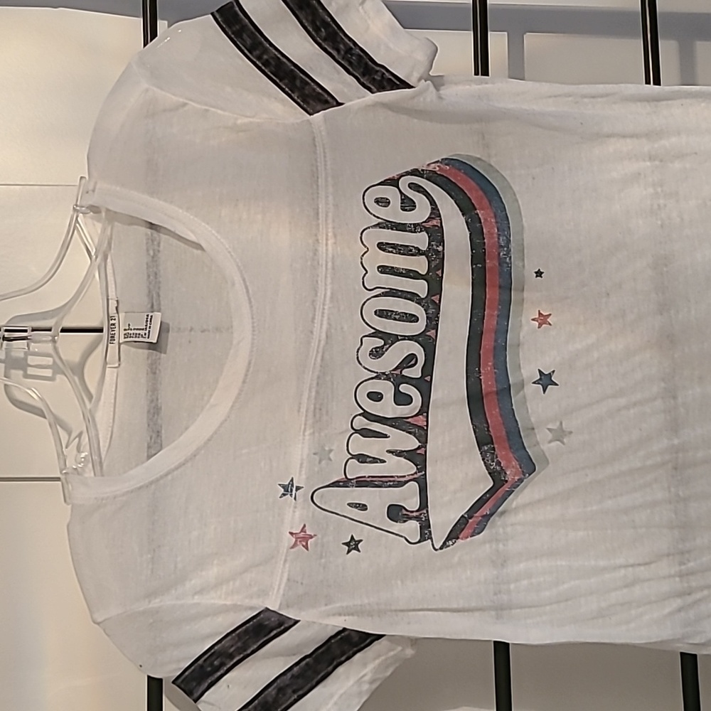 Forever 21 vintage style print baseball T